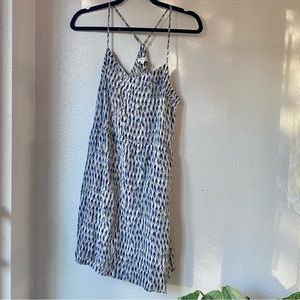 Madewell Silk Geometric Cami Dress